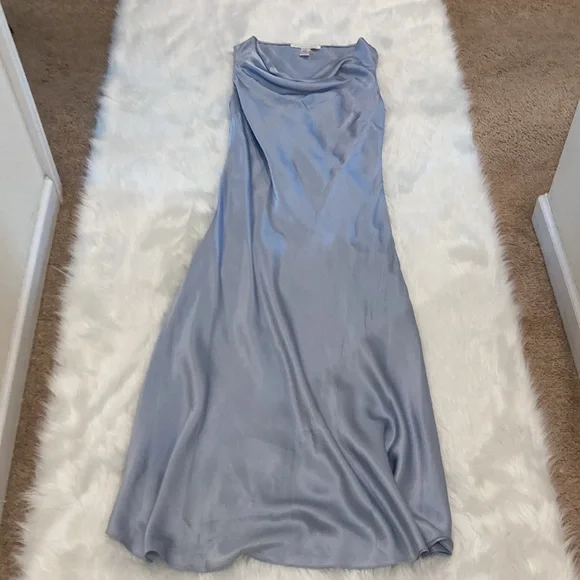 Ballinger Gold 100% Silk vintage Sleeveless Maxi Dress - Picture 5 of 6